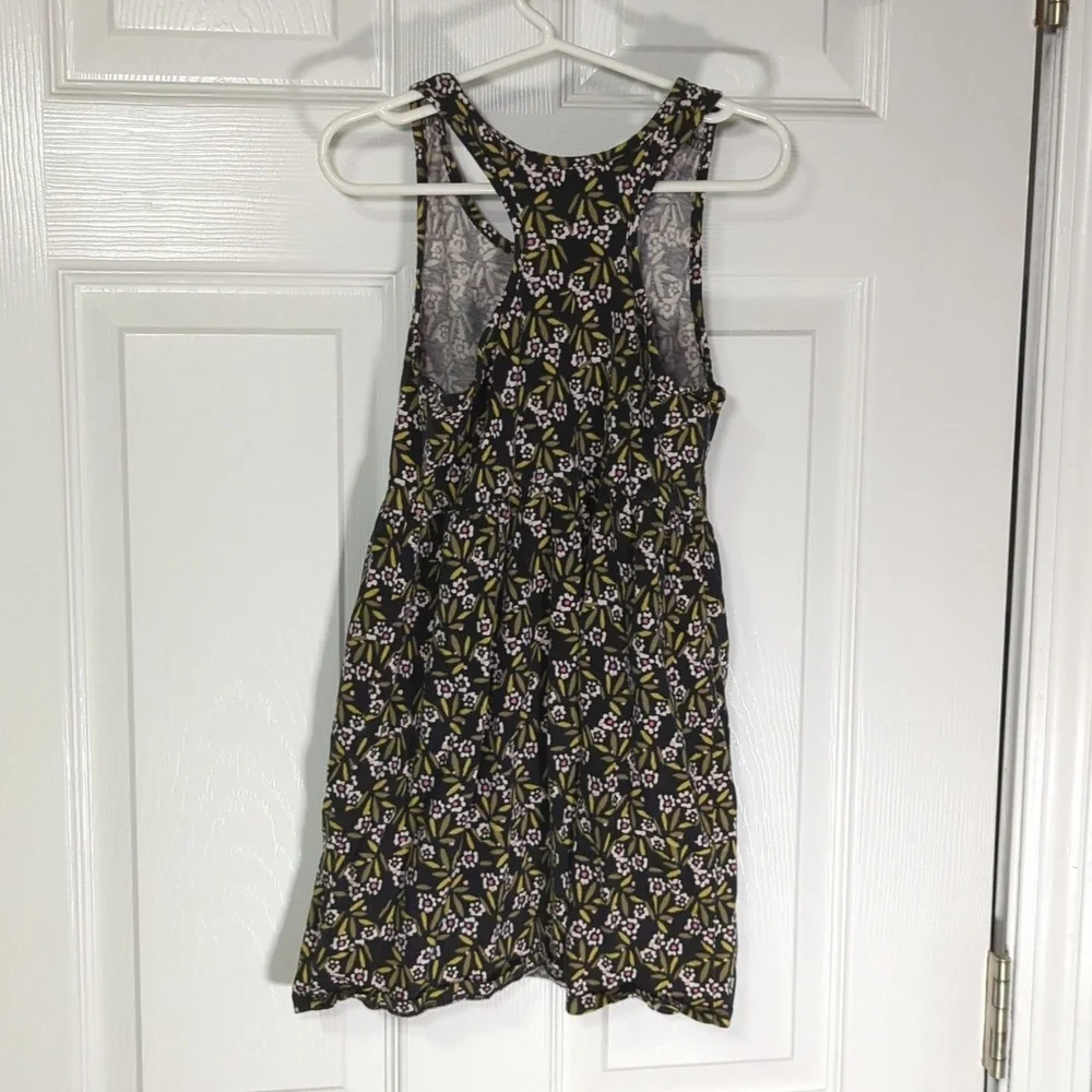 Gymboree Black Floral Racer Back Sundress Girls Size Small